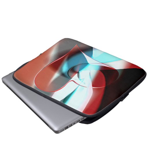 Einfaches Herzdesign, kristalline Tonmischung in K Laptopschutzhülle (Vorne Knopf)