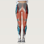 Einfaches Herzdesign, kristalline Tonmischung in K Leggings (Vorderseite)