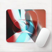 Einfaches Herzdesign, kristalline Tonmischung in K Mousepad (Mit Mouse)
