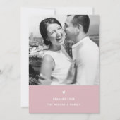 Einfaches Herzrausch Valentine Gruß Feiertagskarte (Vorderseite)