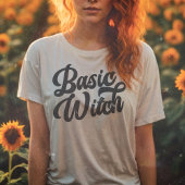 Einfaches HexenRetro-Stil, benutzerdefiniertes Hal T-Shirt