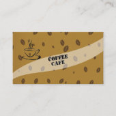 Einfaches High-End-Kaffeehaus Visitenkarte (Vorderseite)