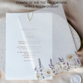 Einfaches Hintergrundbild für Vellum Overlay Einladung