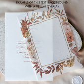 Einfaches Hintergrundbild für Vellum Overlay Einladung