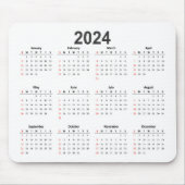 Einfaches Hintergrundprogramm 2024 Mousepad (Vorne)