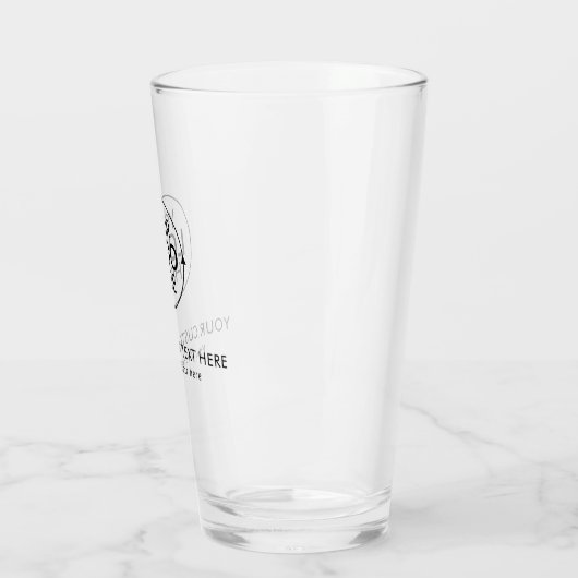 Einfaches Hinzufügen einer sauberen Logo-Beschreib Glas (Links)