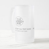 Einfaches Hinzufügen einer sauberen Logo-Beschreib Mattglas Bierglas (Vorderseite Links)