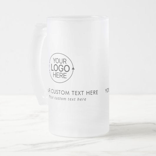 Einfaches Hinzufügen einer sauberen Logo-Beschreib Mattglas Bierglas (Vorderseite Links)