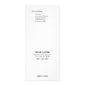 Einfaches Hinzufügen eines eigenen Bildsalons zur  Werbekarte (Hinten)