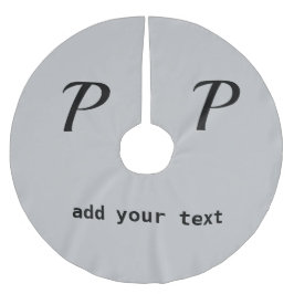 einfaches Hinzufügen eines Foto-Bugs in Monogramm Polyester Weihnachtsbaumdecke