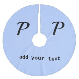 einfaches Hinzufügen eines Foto-Bugs in Monogramm Polyester Weihnachtsbaumdecke