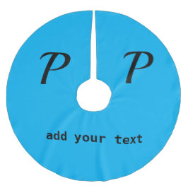 einfaches Hinzufügen eines Foto-Bugs in Monogramm Polyester Weihnachtsbaumdecke