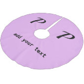 einfaches Hinzufügen eines Foto-Bugs in Monogramm Polyester Weihnachtsbaumdecke (Schrägansicht)