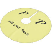 einfaches Hinzufügen eines Foto-Bugs in Monogramm Polyester Weihnachtsbaumdecke (Schrägansicht)