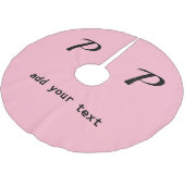 einfaches Hinzufügen eines Foto-Bugs in Monogramm Polyester Weihnachtsbaumdecke (Schrägansicht)