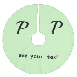 einfaches Hinzufügen eines Foto-Bugs in Monogramm Polyester Weihnachtsbaumdecke