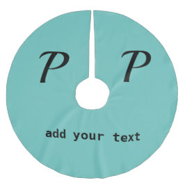 einfaches Hinzufügen eines Foto-Bugs in Monogramm Polyester Weihnachtsbaumdecke