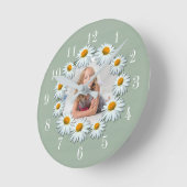 Einfaches Hinzufügen eines individuellen Daisy-Fra Runde Wanduhr (Winkel)