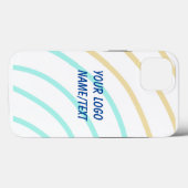 einfaches Hinzufügen eines Logo-Namens Aquarell Ca Case-Mate iPhone Hülle (Rückseite (Horizontal))