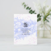 einfaches Hinzufügen eines Logos/Designs mit einem Postkarte (Stehend Vorderseite)