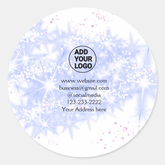 einfaches Hinzufügen eines Logos/Designs mit einem Runder Aufkleber (Vorderseite)