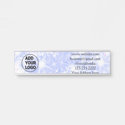 einfaches Hinzufügen eines Logos/Designs mit einem Türschild (Vorderseite )