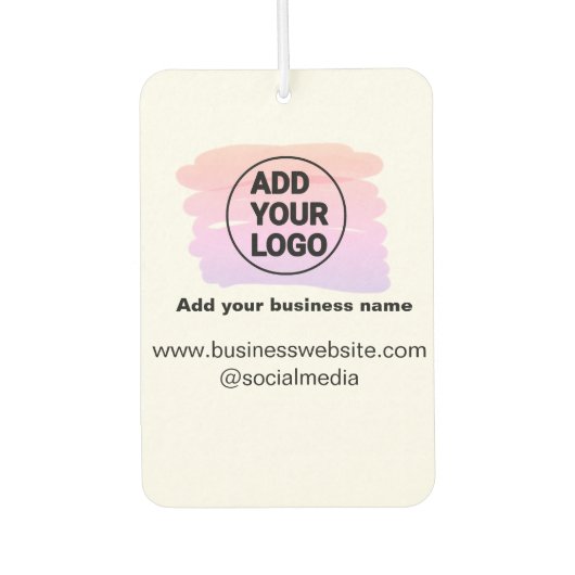 einfaches Hinzufügen eines Logos oder einer Wasser Autolufterfrischer (Vorderseite)