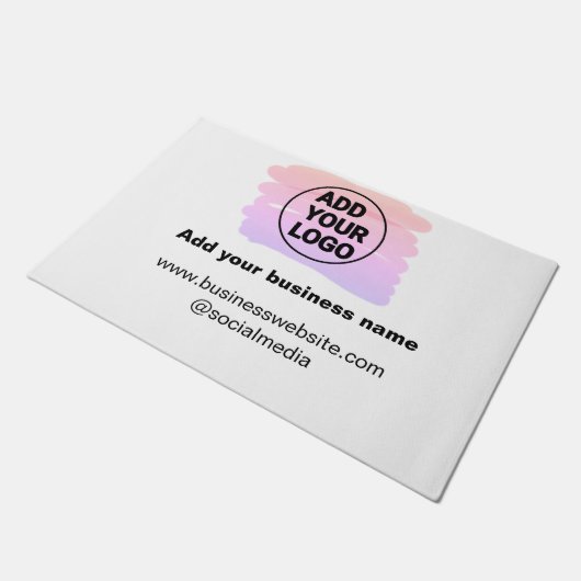 einfaches Hinzufügen eines Logos oder einer Wasser Fußmatte (Schrägansicht)