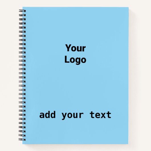 einfaches Hinzufügen eines Monogramm-Foto-Notebook Notizblock (Vorderseite)