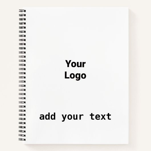 einfaches Hinzufügen eines Monogramm-Foto-Notebook Notizblock (Vorderseite)