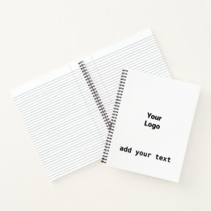 einfaches Hinzufügen eines Monogramm-Foto-Notebook Notizblock