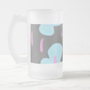einfaches Hinzufügen eines Monogramm-Fotos Mattglas Bierglas
