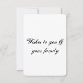 einfaches Hinzufügen eines Textsatzes Dankeskarte (Rückseite)