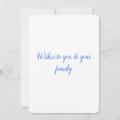 einfaches Hinzufügen eines Textsatzes Dankeskarte (Rückseite)