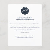 Einfaches Hinzufügen Ihres Firmenlogos Flyer (Hinten)