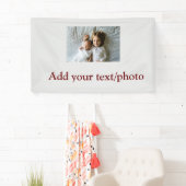 einfaches Hinzufügen IHRES FOTOS TEXT CHRISTMAS Ba Banner (Insitu)