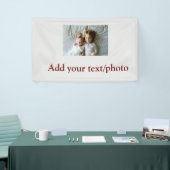 einfaches Hinzufügen IHRES FOTOS TEXT CHRISTMAS Ba Banner (Messeveranstaltung)
