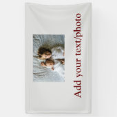 einfaches Hinzufügen IHRES FOTOS TEXT CHRISTMAS Ba Banner (Vertikal)