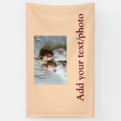 einfaches Hinzufügen IHRES FOTOS TEXT CHRISTMAS Ba Banner (Vertikal)