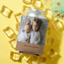 einfaches Hinzufügen IHRES FOTOS TEXT CHRISTMAS C Dosenkühler