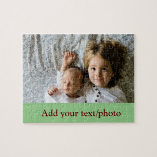 einfaches Hinzufügen IHRES FOTOS TEXT CHRISTMAS J Puzzle