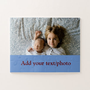 einfaches Hinzufügen IHRES FOTOS TEXT CHRISTMAS J Puzzle