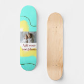 einfaches Hinzufügen IHRES FOTOS TEXT CHRISTMAS ye Skateboard (Vorderseite)