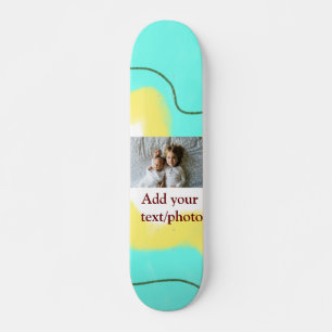 einfaches Hinzufügen IHRES FOTOS TEXT CHRISTMAS ye Skateboard