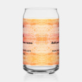 einfaches Hinzufügen Ihres Logos/Designs mit rosa  Dosenglas (Links)