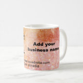 einfaches Hinzufügen Ihres Logos/Designs mit rosa Kaffeetasse (VorderseiteRechts)