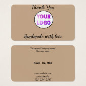 einfaches Hinzufügen Ihres Logos/Designs zu Ihrem  (Vorne & Hinten)