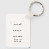 einfaches Hinzufügen Ihres Logos/Designs zu Ihrem  Schlüsselanhänger (Rückseite)