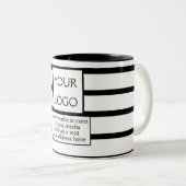 einfaches Hinzufügen Ihres Logos/Designs zu Ihrem  Zweifarbige Tasse (VorderseiteRechts)