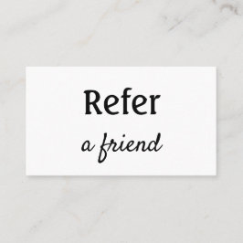 einfaches Hinzufügen Ihres Namensspeicher-Salons Empfehlungskarte